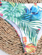 Hibiscus Print Bandeau Bikini Set