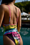 Noori - Hand Painted Vintage Swimsuit