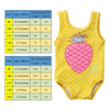 Little Pineapple Print Sleeveless Swimsuit