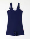 Scoop Neck Boyleg Swimsuit