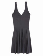 Black V-Neck Swim Dress