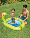 Dinosaur Inflatable Kiddie Pool w/ Sprayer