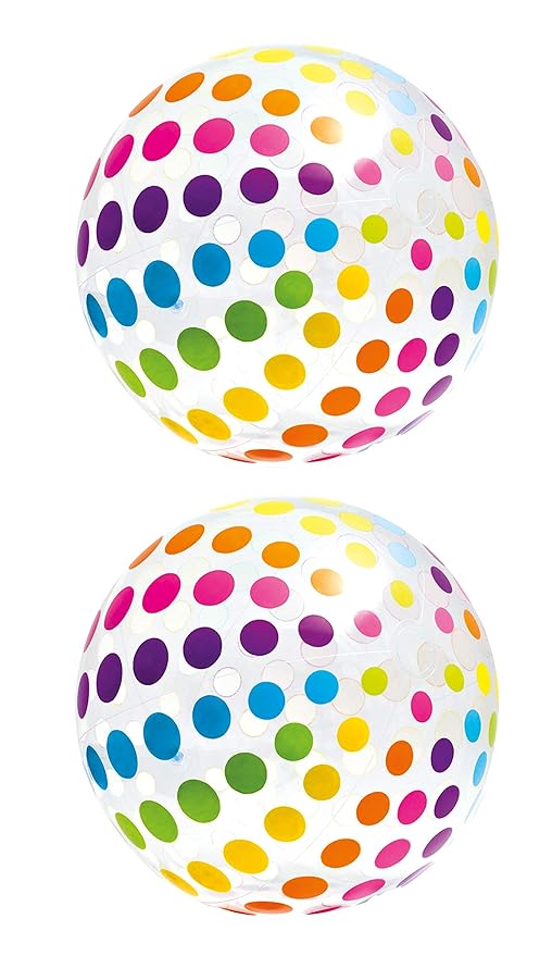 Colorful Polka 42" Jumbo Beach Ball (Pack of 2)