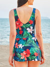 Floral V-Neck Swimdress