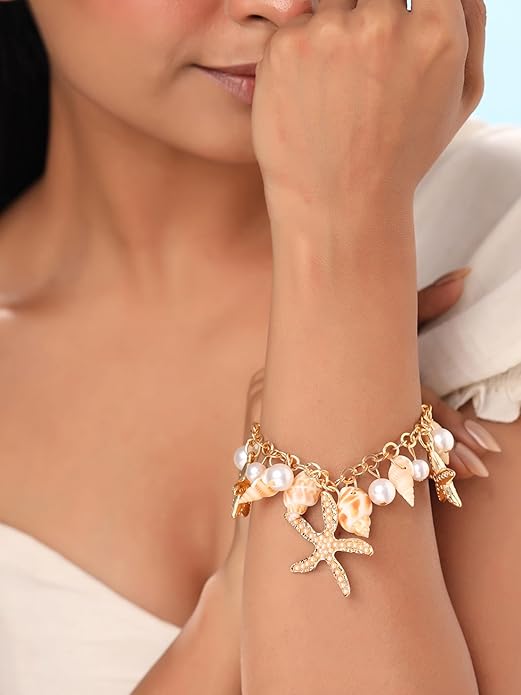 Stars and Shells Charm Bracelet