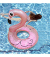 Flamingo Inflatable Pool Swim Float Tube with Feather 40"