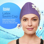 Floral Bubble Swim Cap