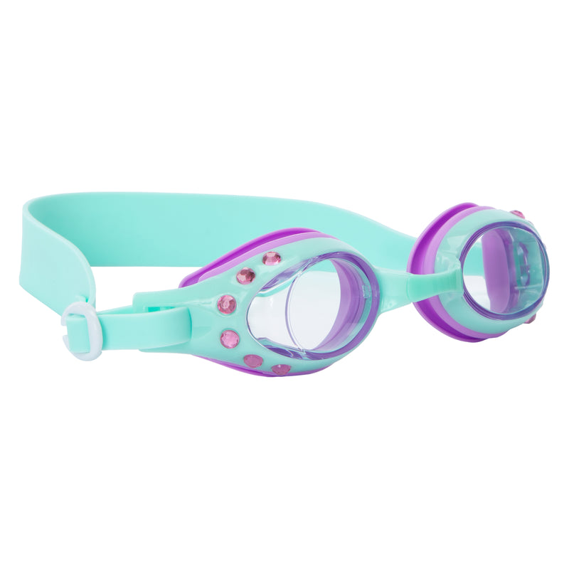 Aqua2ude™ Kid's Bicolor Rhinestone Swim Goggles