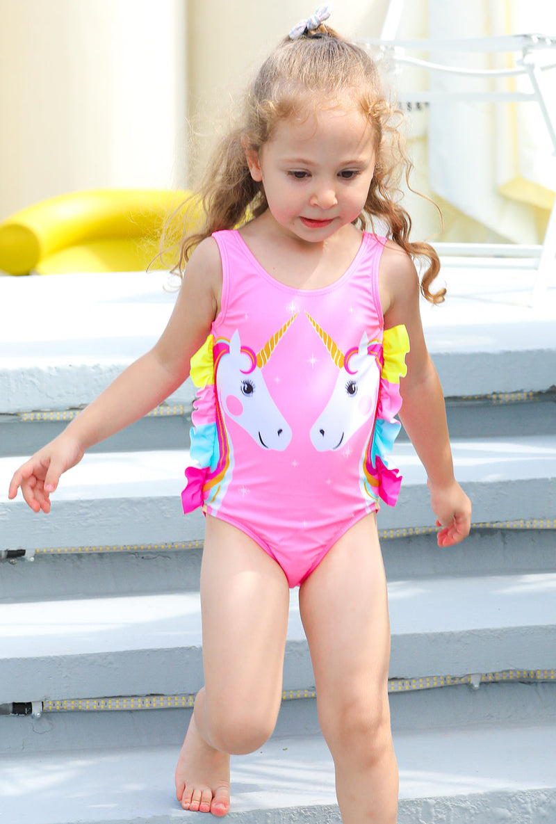 Rainbow Unicorn Frill Swimsuit