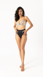 Safari Print High Waist Bikini Bottom Set