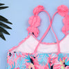 Tropical Toucan Print Ruffle Bikini Set