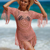 Fringe Trim Crochet Cover Up