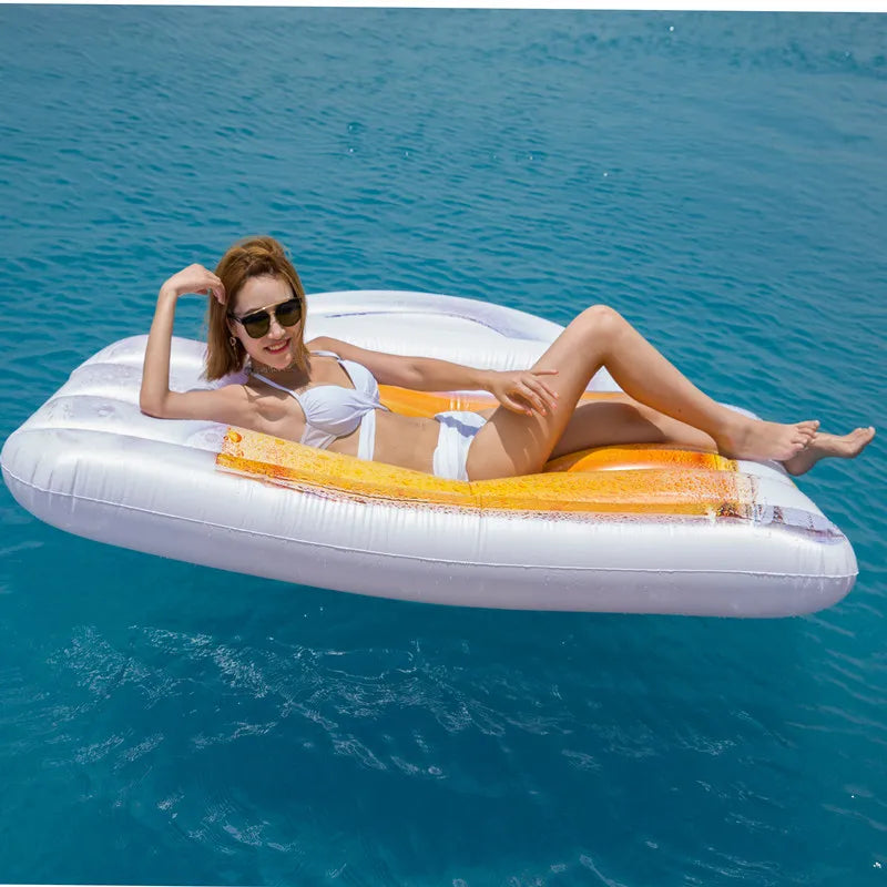 Beer Cheer Inflatable Pool Float Lounger 72"