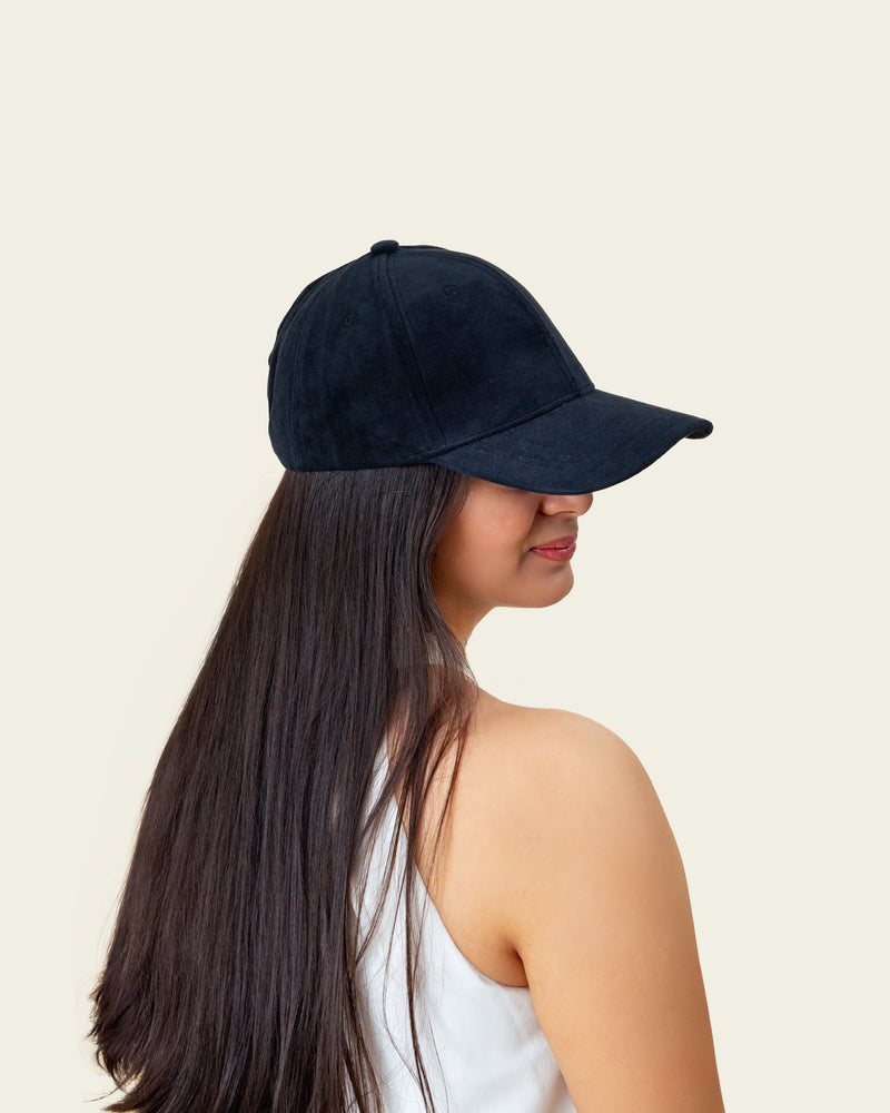 Cap - Black Suede