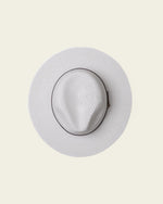 Fedora Hat - White with Belt