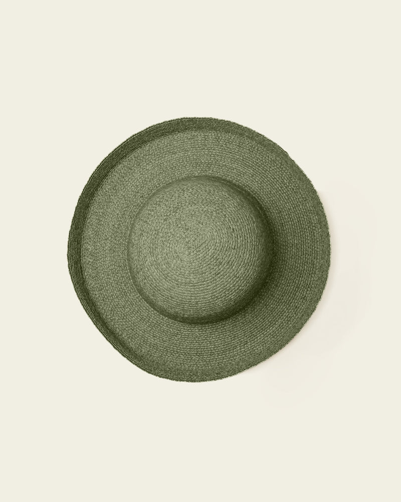 Raffia Hat - Olive