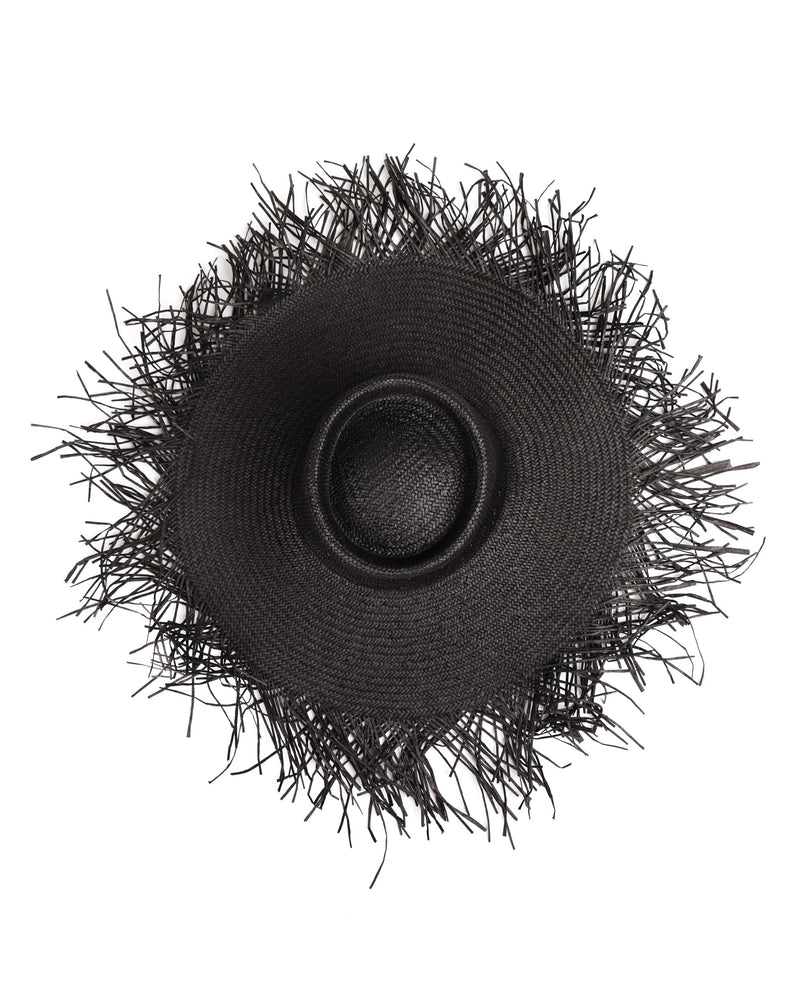 Whoop Fringed Hat - Black