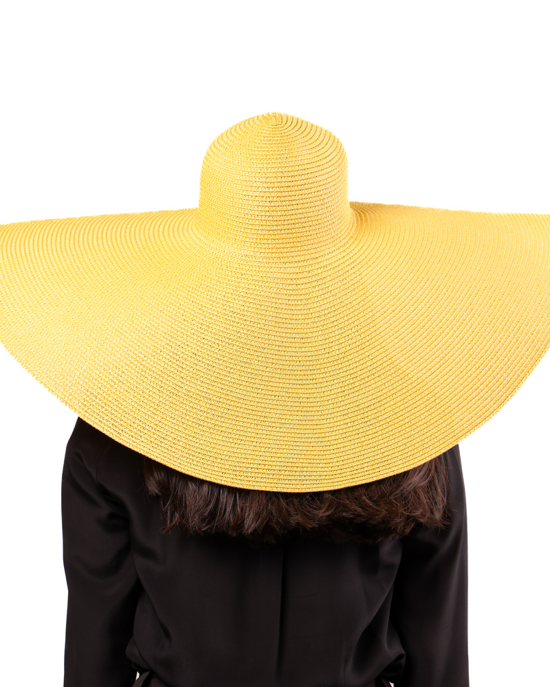 Oversized Floppy Hat - Yellow