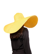 Oversized Floppy Hat - Yellow