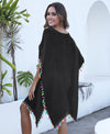 Tassel Trim Side Split Cover Up