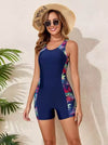 Scoop Neck Boyleg Swimsuit