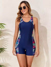 Scoop Neck Boyleg Swimsuit