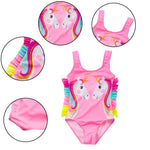 Rainbow Unicorn Frill Swimsuit