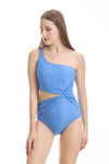 Buy One Shoulder Mesh Swimwear Online