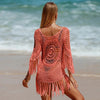 Fringe Trim Crochet Cover Up