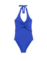 Iris Twist Front Halterneck Swimsuit