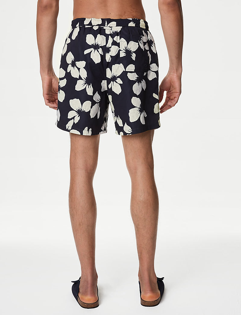 Quick Dry Floral Graphic Swim Shorts