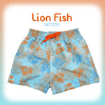 Board Shorts Pattern Lion Fish