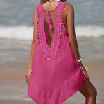 Breezy Beach V Neck Cover-up