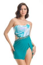 Swimdress with attached bottom online - The Beach Company  - modest swimwear - conservative swimwear - KAI SWIMWEAR