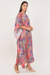 Abstract Printed Shirt Style Kaftan