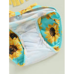 Sunflower Tassel Bikini Set with Headband