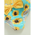 Sunflower Tassel Bikini Set with Headband