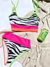 Wild Zebra Bikini Set