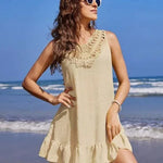 Breezy Beach V Neck Cover-up