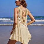 Breezy Beach V Neck Cover-up