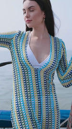 Crochet Knit Maxi Beach Dress