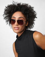 Golden Aviator Sunglasses