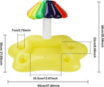 Colorful Umbrella Inflatable Floating Serving Tray