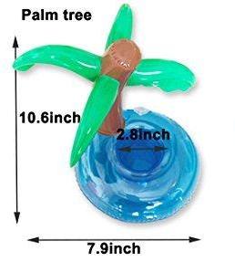 Inflatable Palm Tree Drink Holder (Pack of 2)