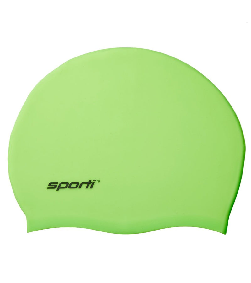 Sporti Kids' Solid Neon Silicone Swim Cap