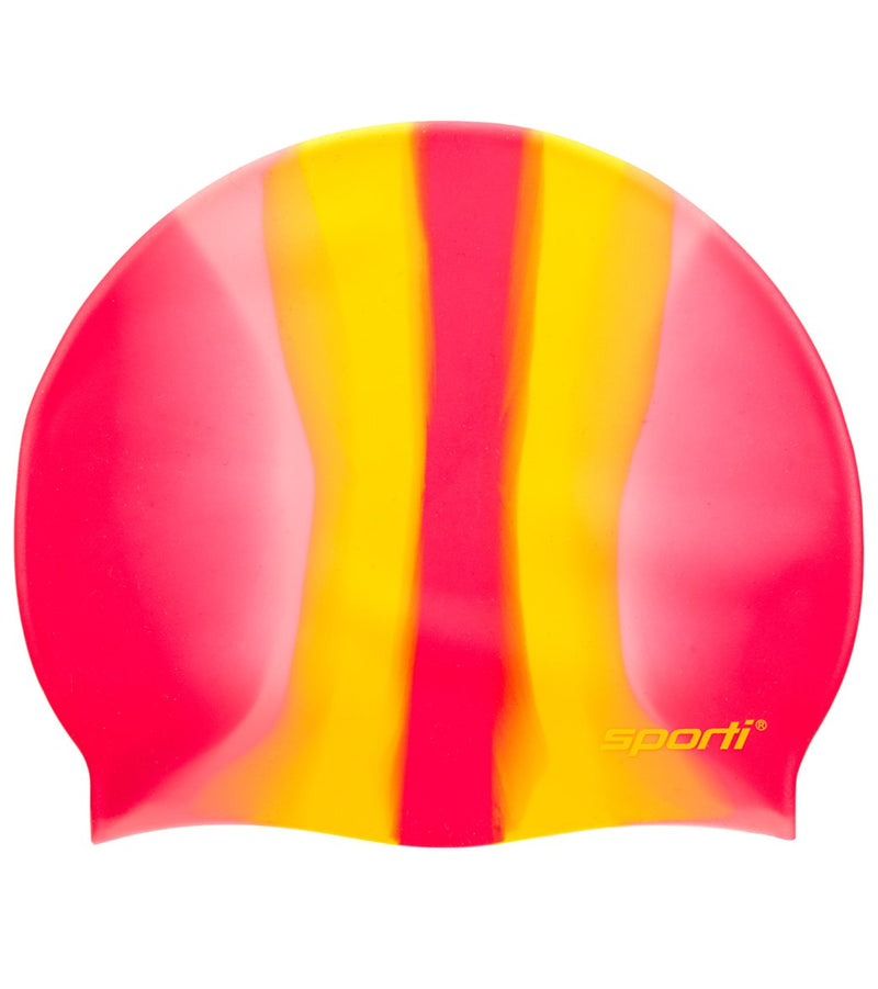 Sporti Multi Color Silicone Swim Cap