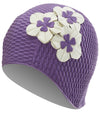 Swimming Cap Online - Floral Print Swim Caps for Ladies - long hair swimming cap