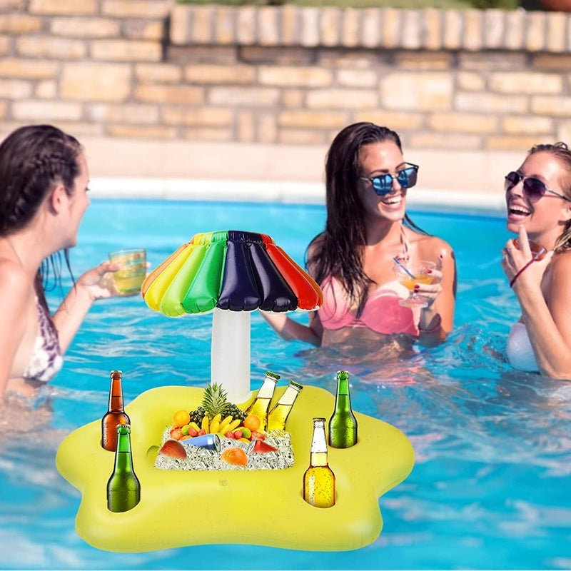 Colorful Umbrella Inflatable Floating Serving Tray