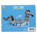 Glitter Zebra Inflatable Tube Pool Float