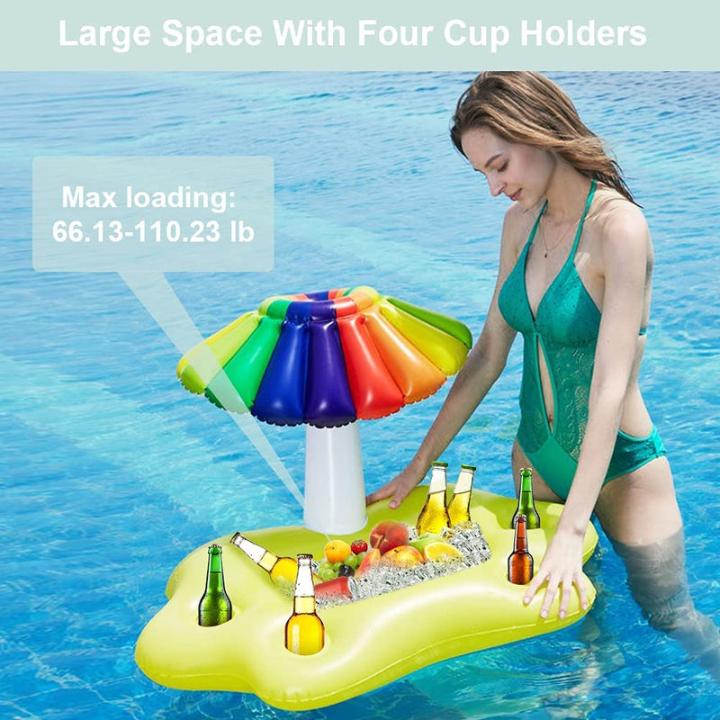 Colorful Umbrella Inflatable Floating Serving Tray